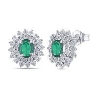 Orecchini Bliss Donna Bl incanto in Oro bianco Smeraldo 20111564